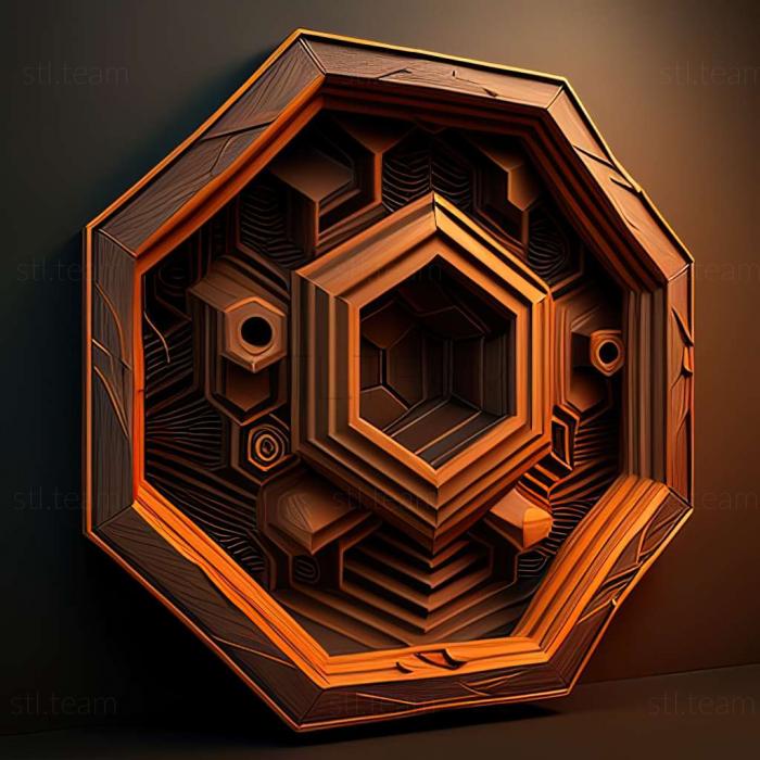 3D модель Гра Super Hexagon (STL)